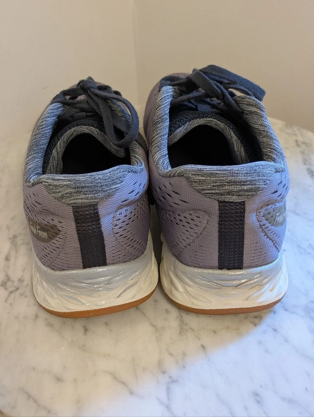 New Balance Gray & Purple Fresh Foam Running Shoes Size 7.5 - Picture 2 of 7